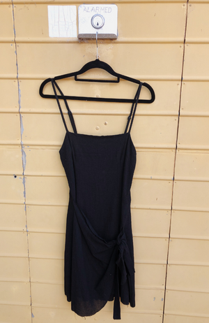 Basic Black Wrap Dress