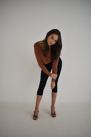 Giselle Knit Top | Rust