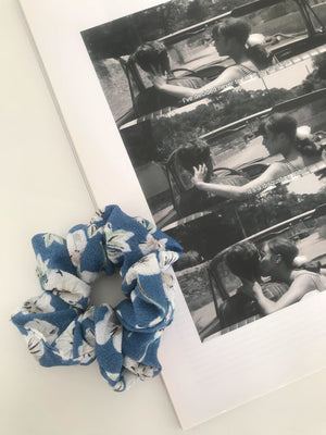 Summertime Sadness Scrunchie| Floral Blue